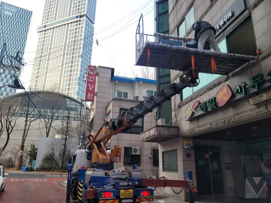 인천 계양구 목상동 스카이차 고소작업 현장 5