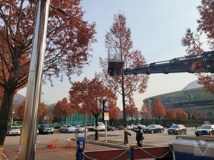 경기 안성시 숭인동 스카이차 고소작업 현장 3